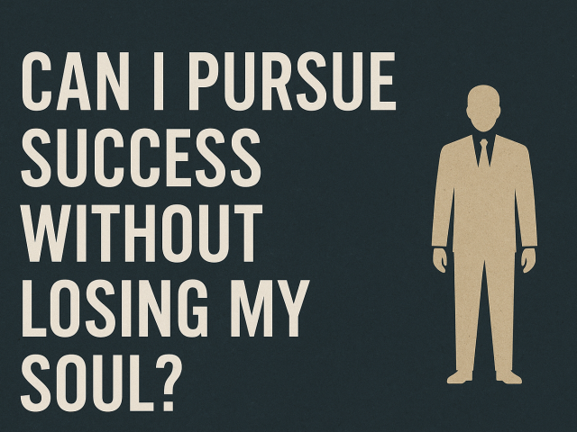 Balancing Faith and Secular Ambition: Can I Pursue Success Without Losing My Soul?